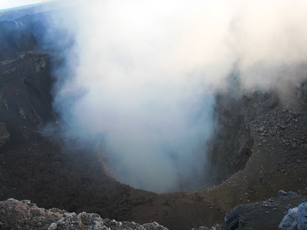 Steam straight from the bowels of Hell.  It has that wonderful sulfury, rotten egg scent.  (c) Brian Jonson and Dane Kantner https://www.flickr.com/photos/danebrian/