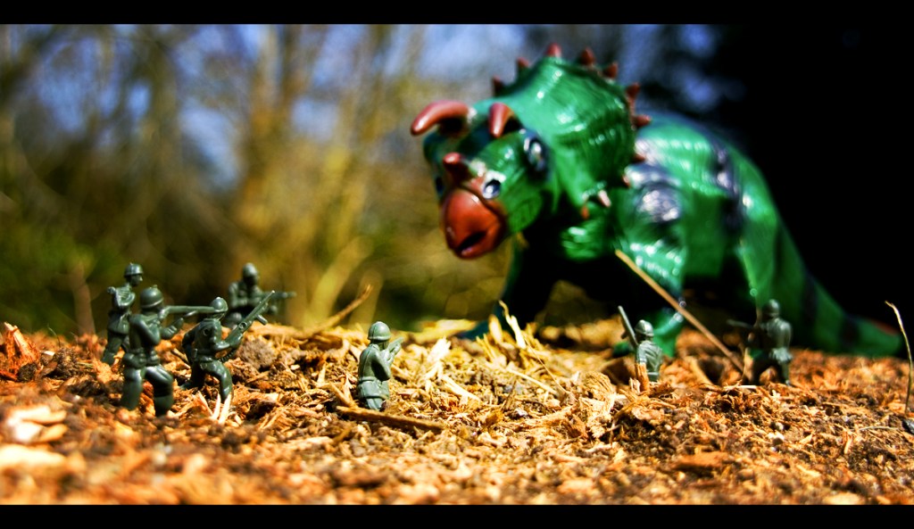 Humanity, you are no match for Dino-Thunder! (c) Carl Jones  by-nc 2.0